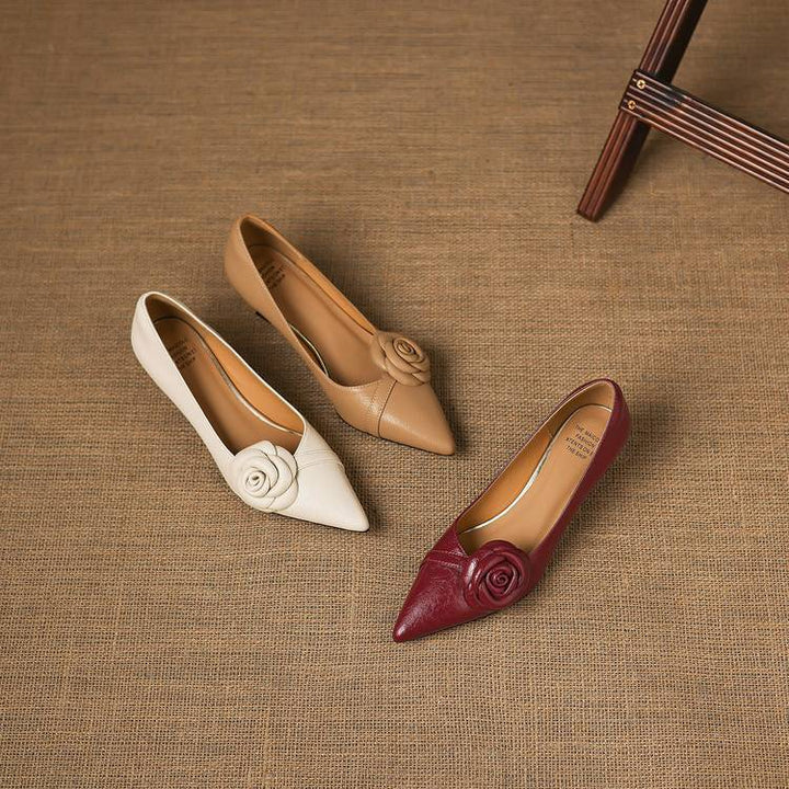 Arisa Genuine Leather Heels