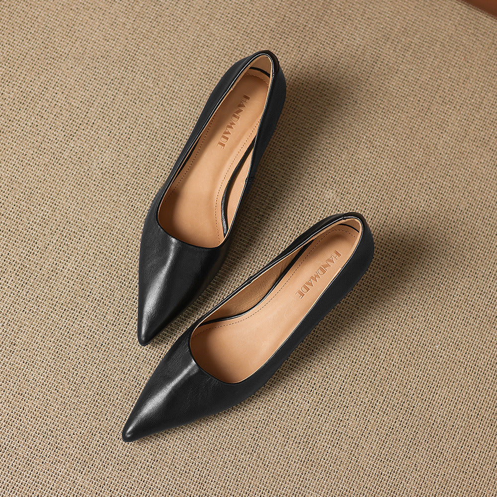 Calina Genuine Leather Heels