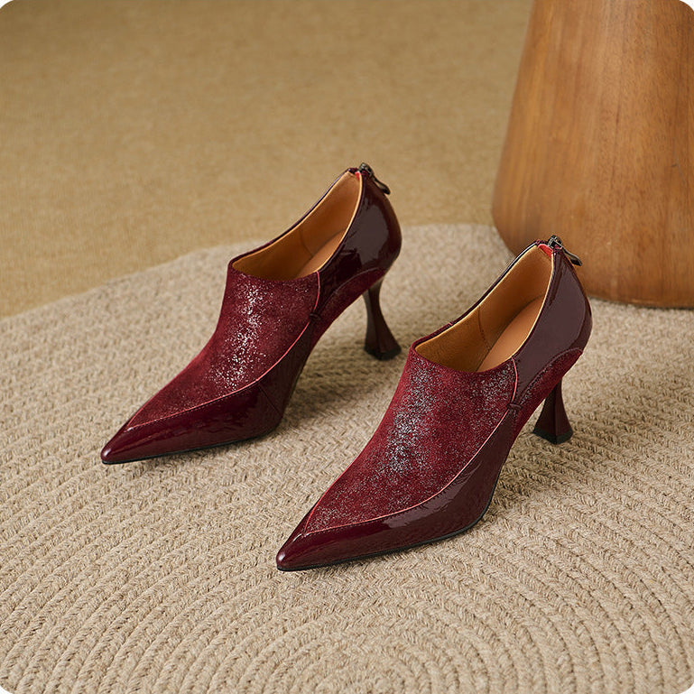 Evara Genuine Leather Heels
