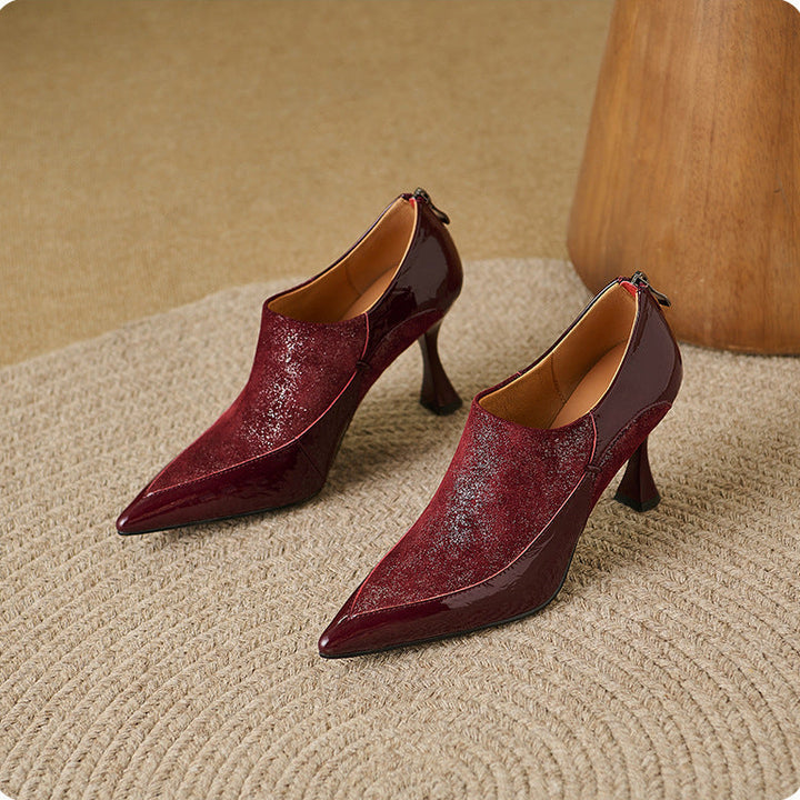Evara Genuine Leather Heels