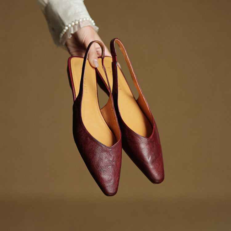 Leira Genuine Leather Mules