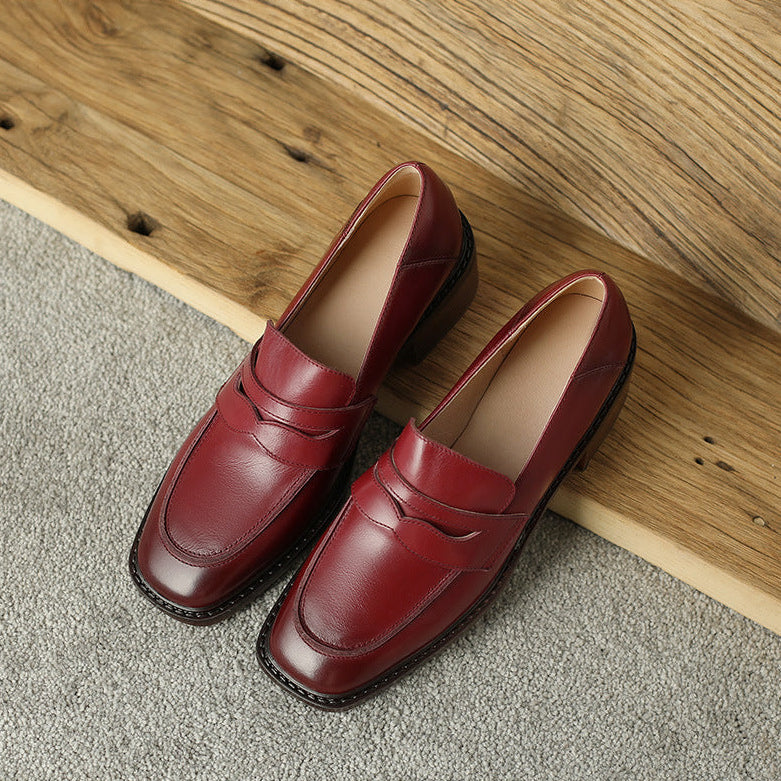 Ormont Genuine Leather Heeled loafers