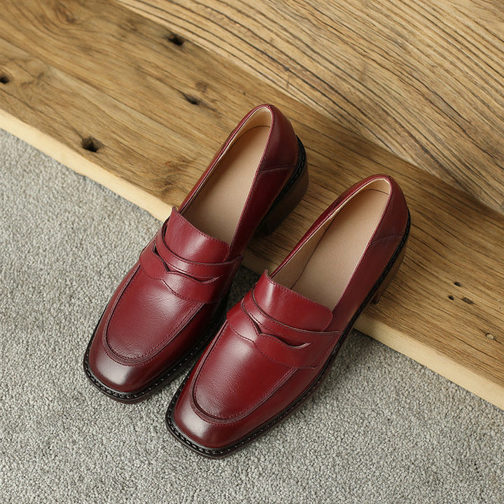 Ormont Genuine Leather Heeled loafers