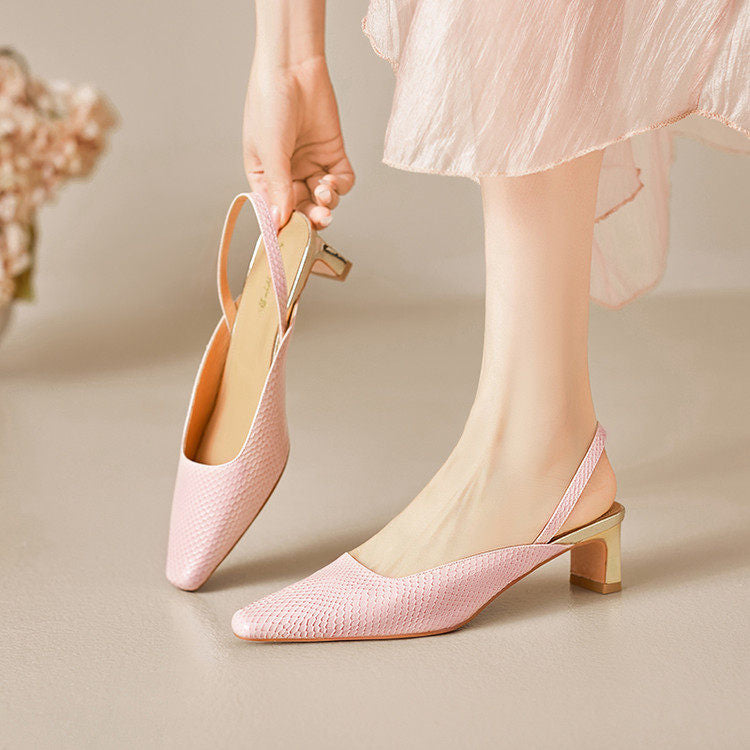Lesta Genuine Leather Heels