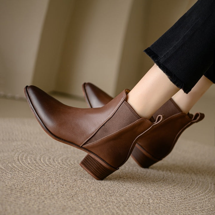 Elloria Genuine Leather Boots