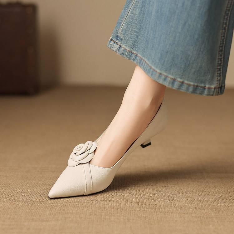 Arisa Genuine Leather Heels