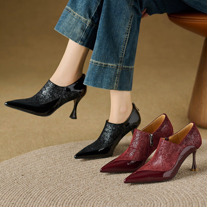 Evara Genuine Leather Heels