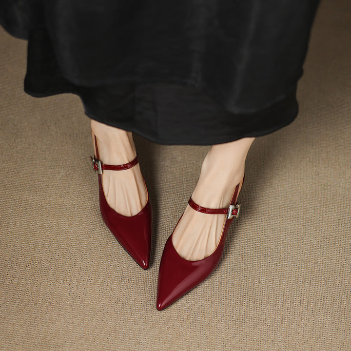 Elle Genuine Leather Heels