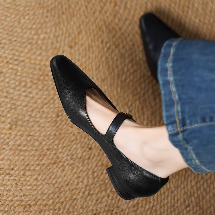 Lila Genuine Leather Flats