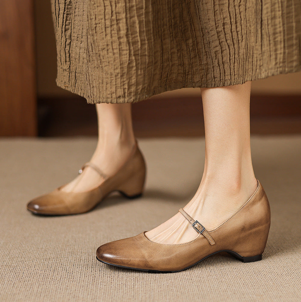 Sira Genuine Leather Heels