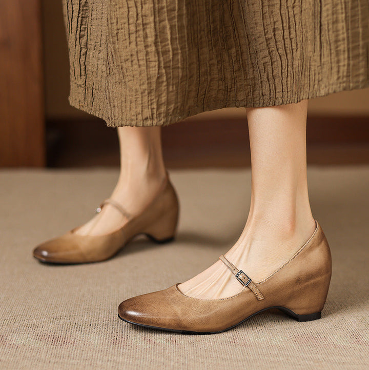 Sira Genuine Leather Heels