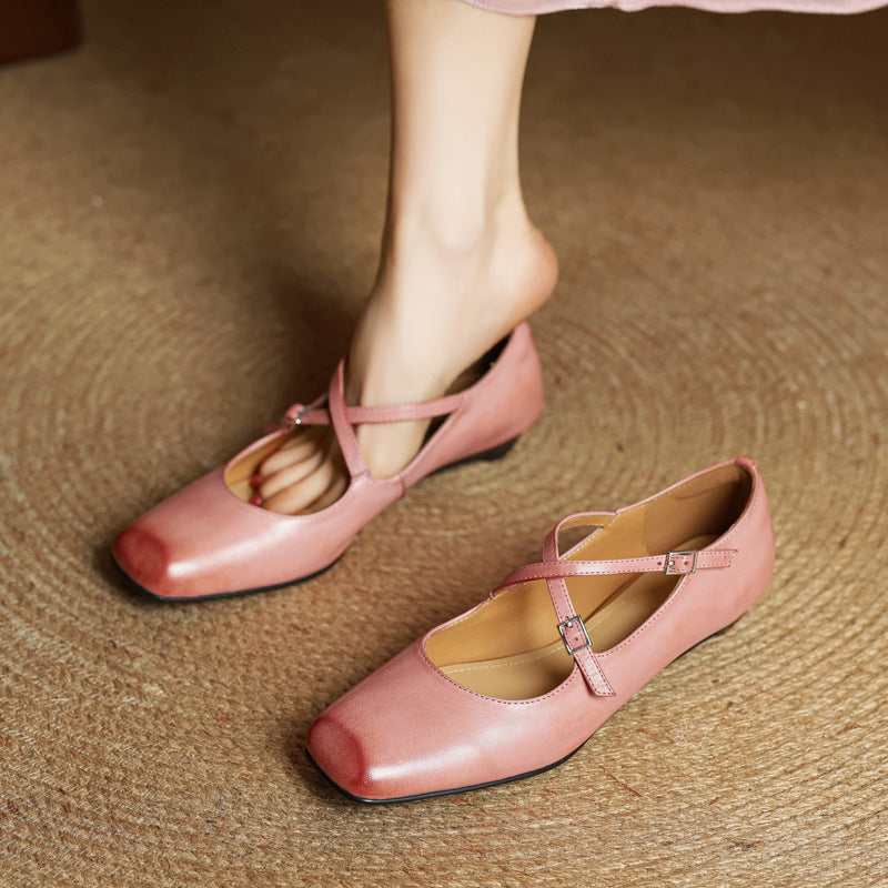 Iria Genuine Leather Flats