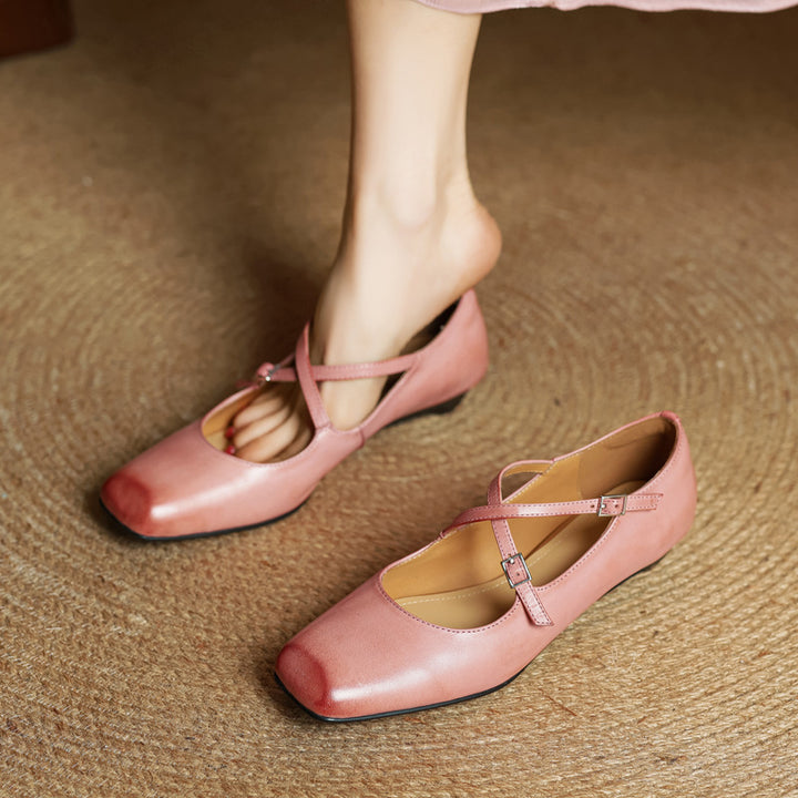 Iria Genuine Leather Flats