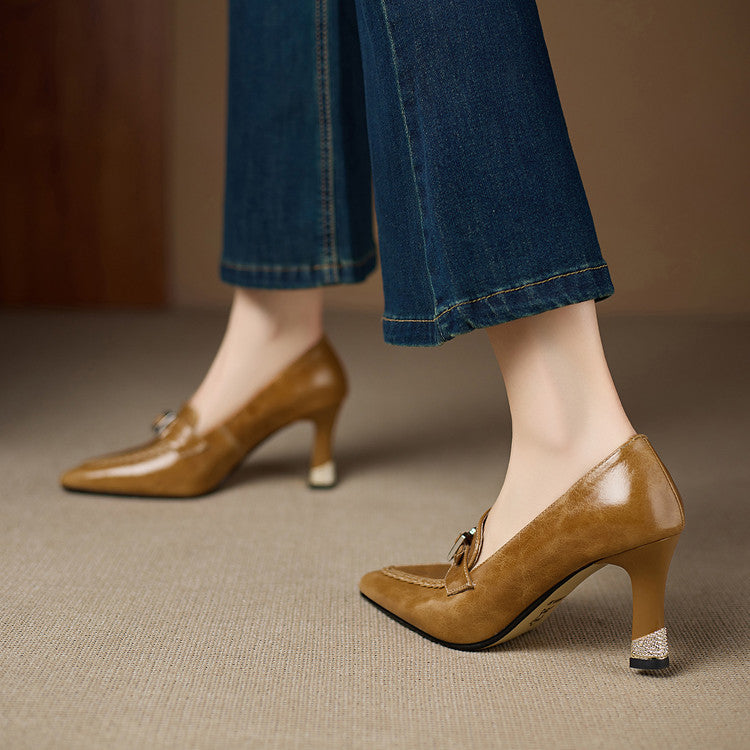 Eris Genuine Leather Heels