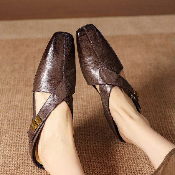 Ravessia Genuine Leather Mules