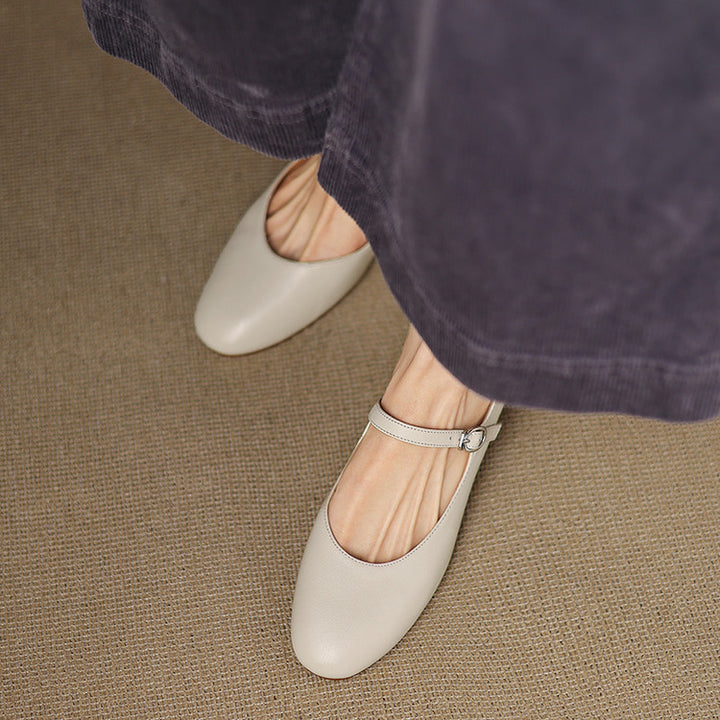 Arelis Genuine Leather Heels