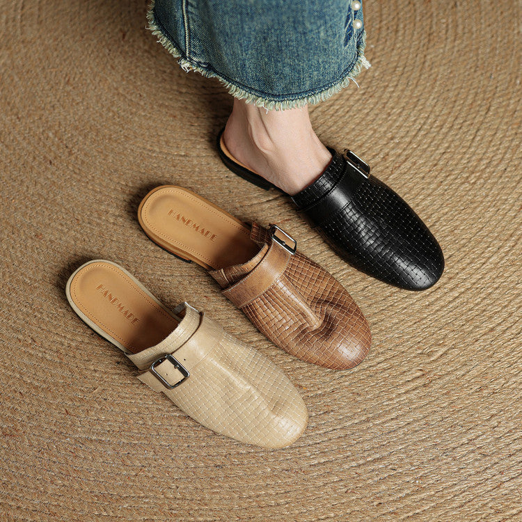 Malena Genuine Leather Mules