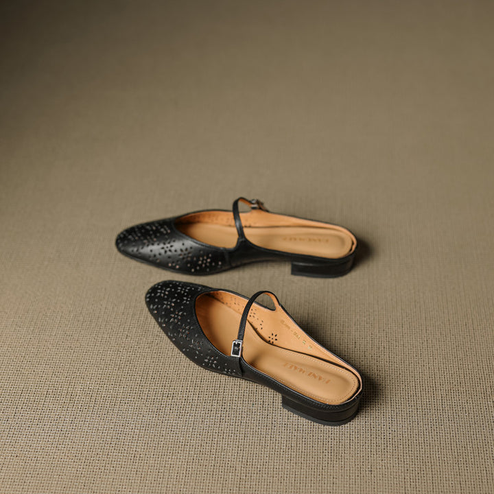 Alina Genuine Leather Mules