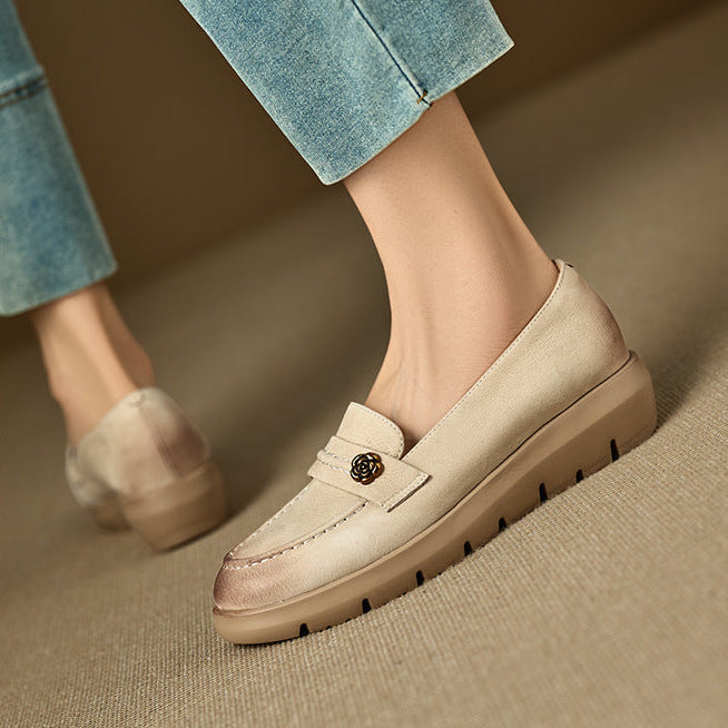 Mira Genuine Leather Platform Shoes