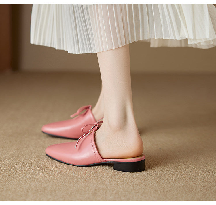 Rosalia Genuine Leather Mules