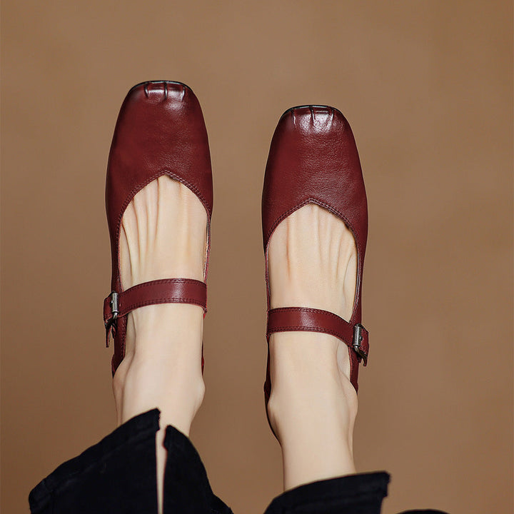 Cira Genuine Leather Heels
