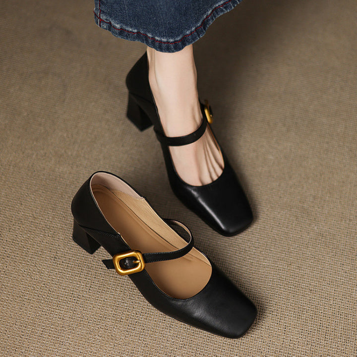 Luna Genuine Leather Heels