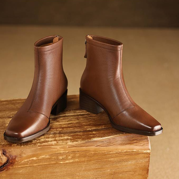 Lina Genuine Leather Boots
