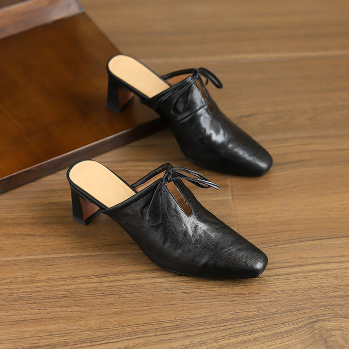 Vionetta Genuine Leather Mules