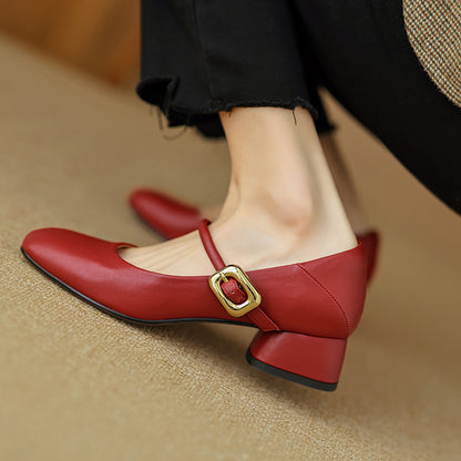 Vira Genuine Leather Heels