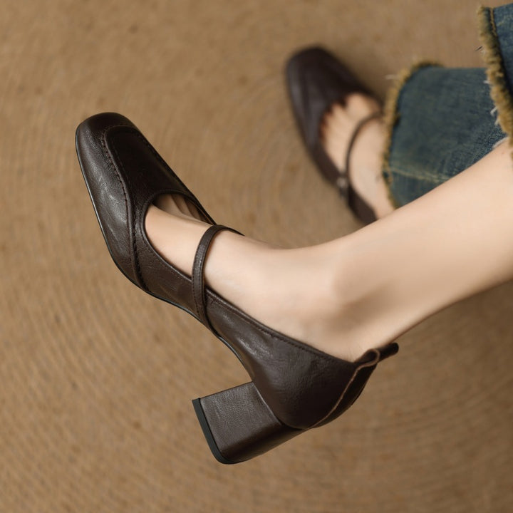 Cadria Genuine Leather Heels