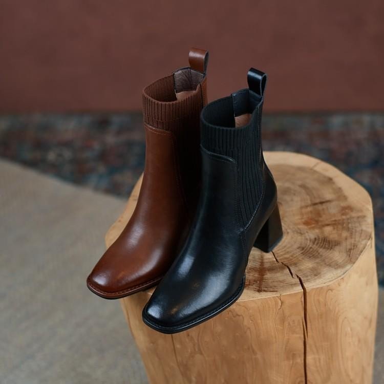 Elara Leather Boots