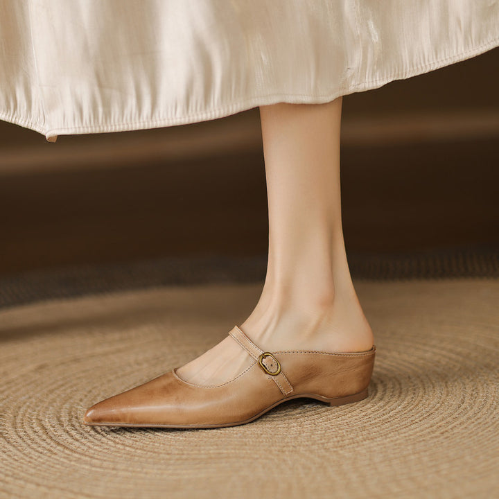 Liora Genuine Leather Mules