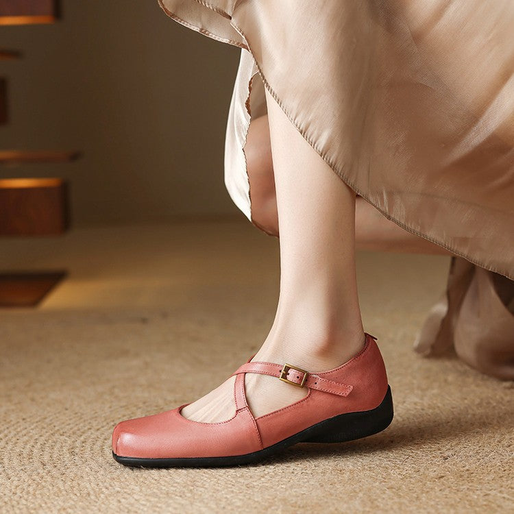 Fina Genuine Leather Flats