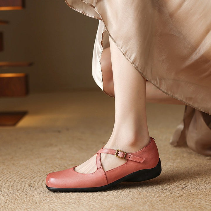 Fina Genuine Leather Flats