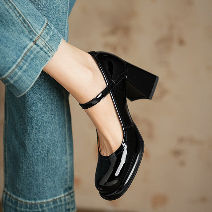 Casira Genuine Leather Heels
