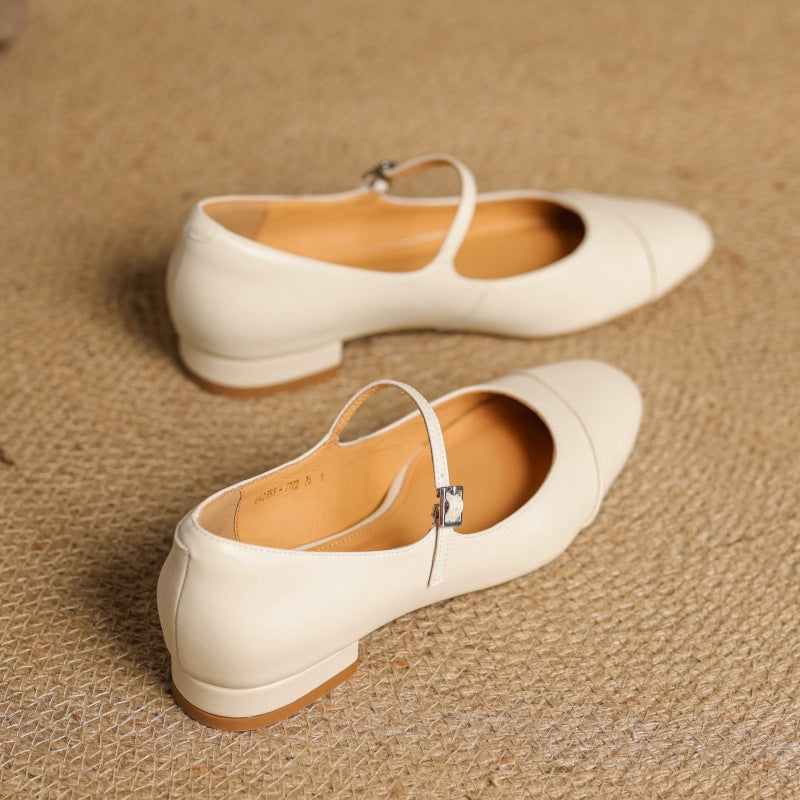 Jaya Genuine Leather Flats