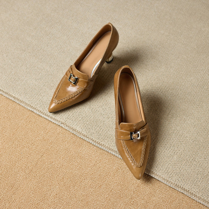 Eris Genuine Leather Heels