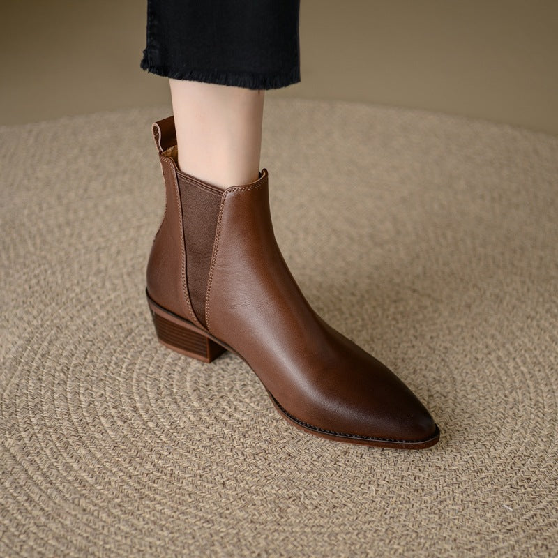 Elloria Genuine Leather Boots