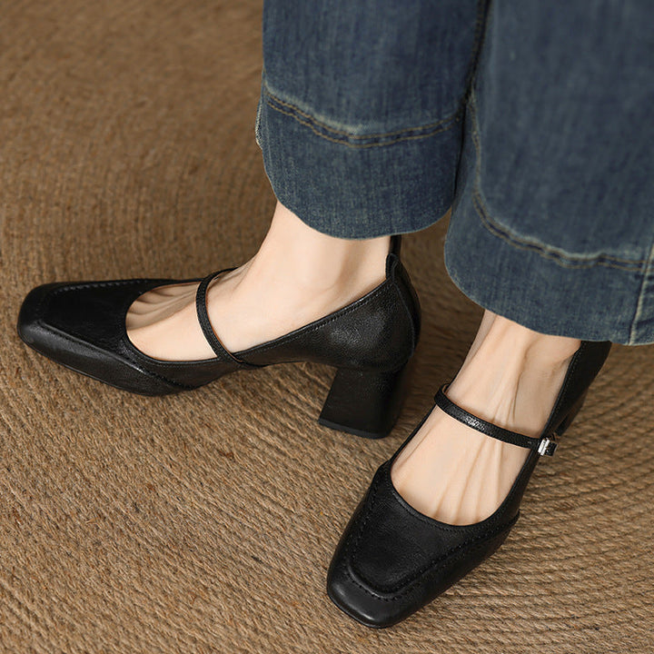Cadria Genuine Leather Heels