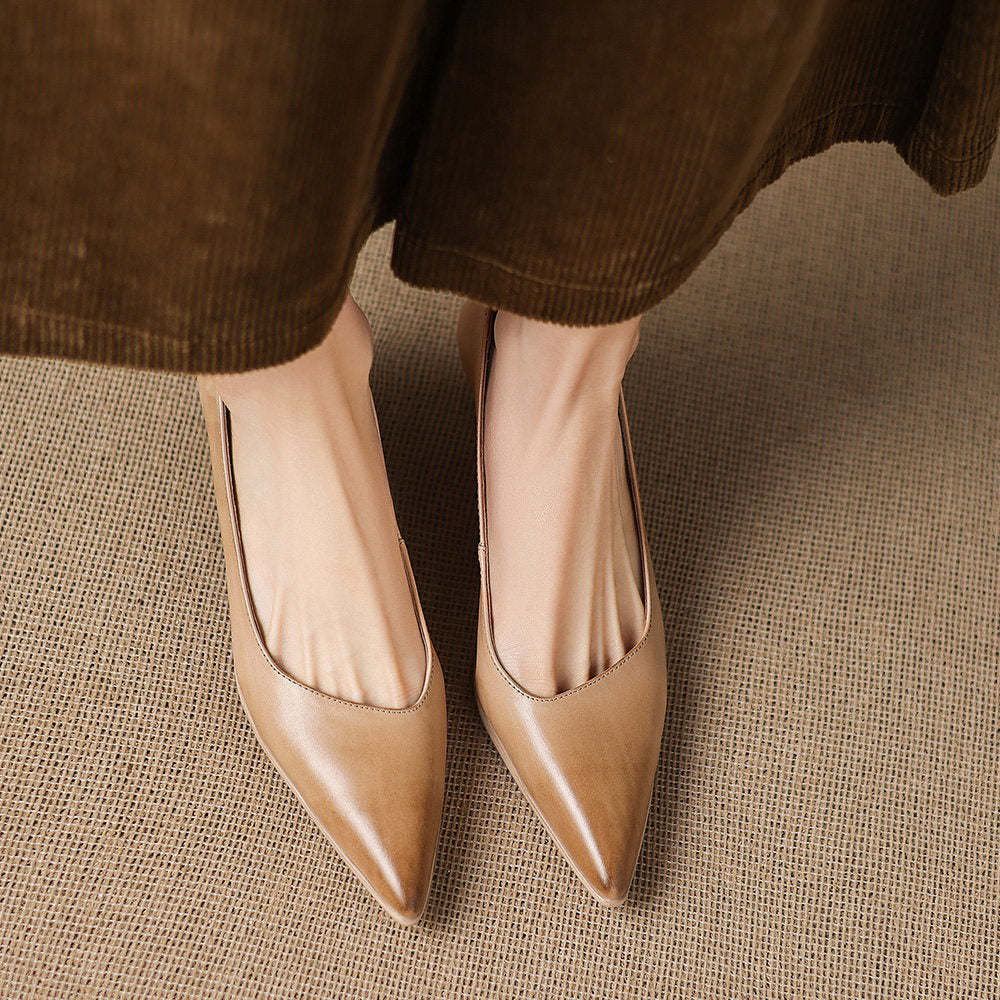 Valeria Genuine Leather Heels
