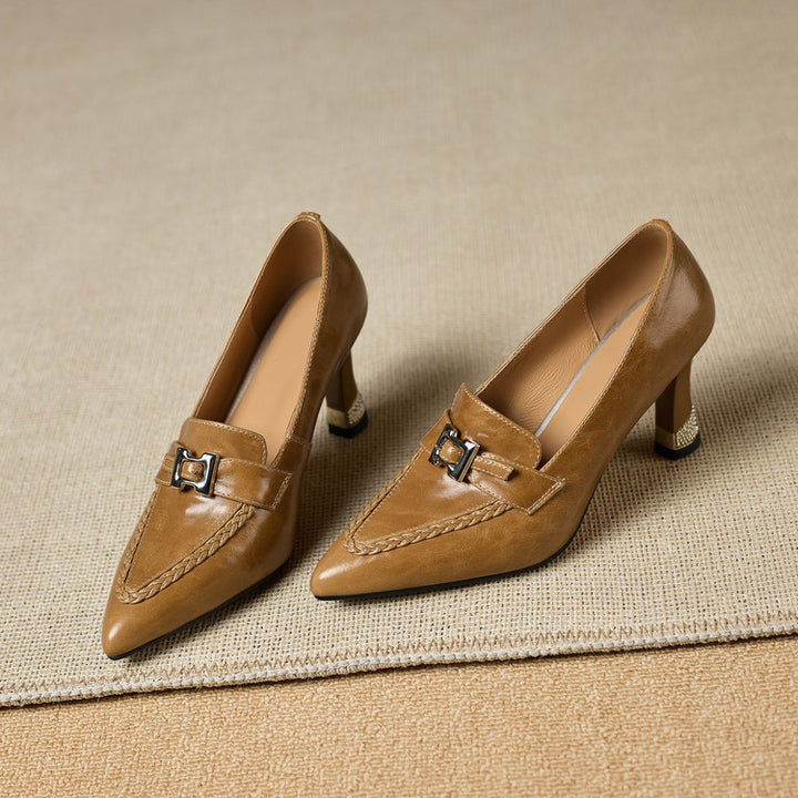Eris Genuine Leather Heels