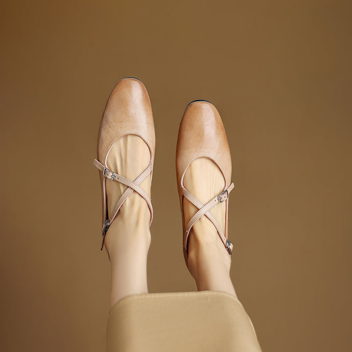 Avelin Genuine Leather Flats