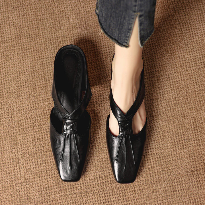Lola Genuine Leather Mules