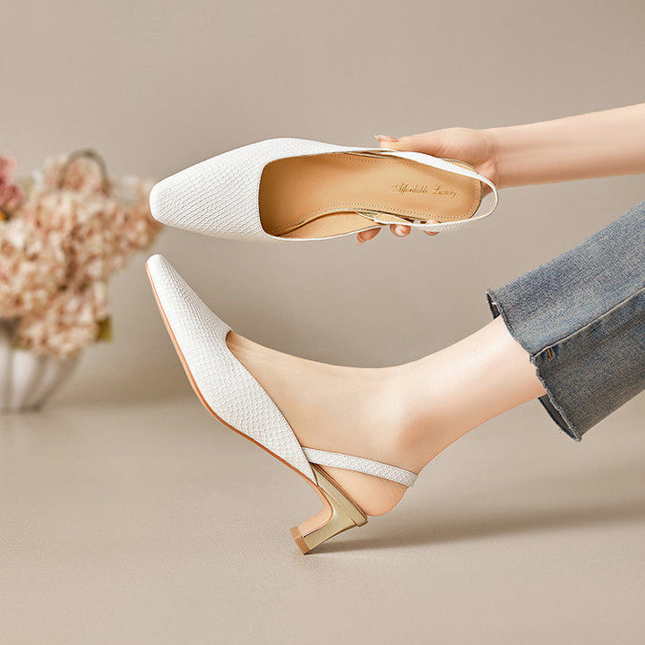 Lesta Genuine Leather Heels