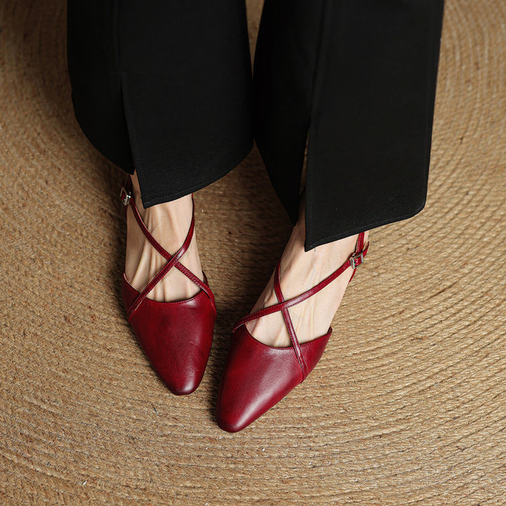Lori Genuine Leather Flats