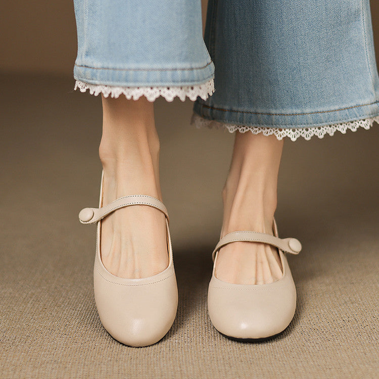 Renata Genuine Leather Flats