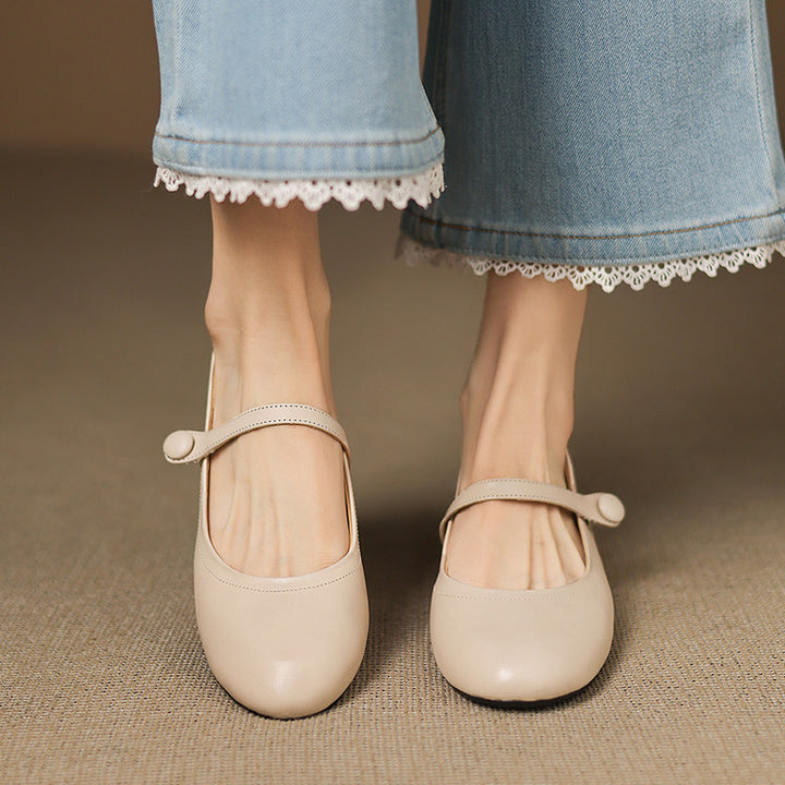 Renata Genuine Leather Flats