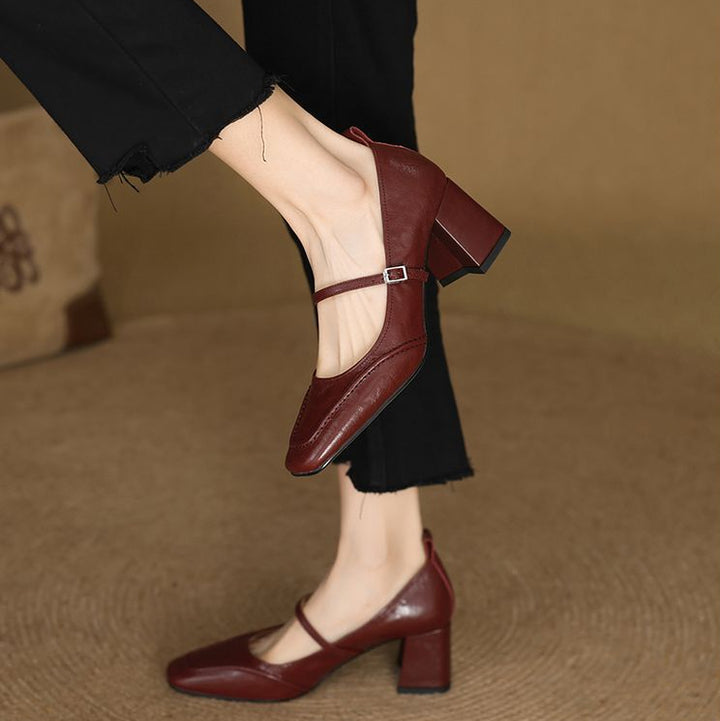 Cadria Genuine Leather Heels