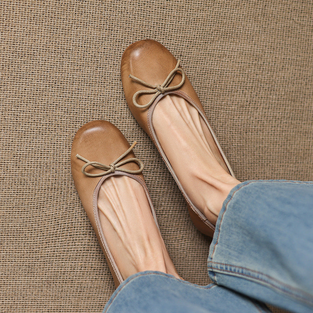 Talla Genuine Leather Flats