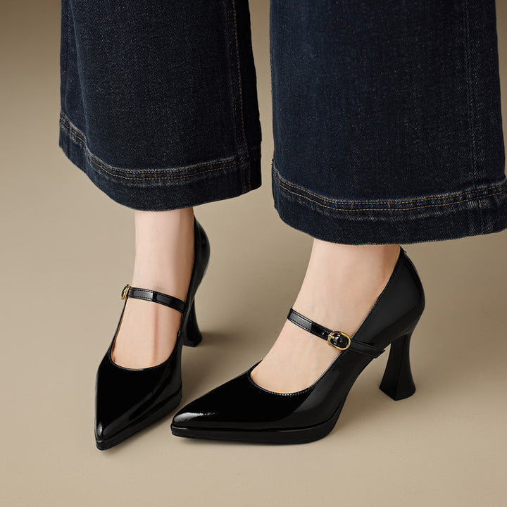 Grazia Genuine Leather Heels